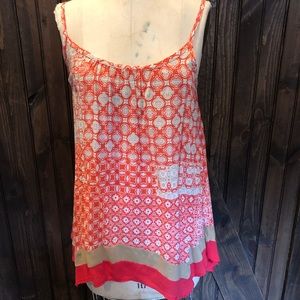 Ella Moss Sleeveless Print Tank Top Small